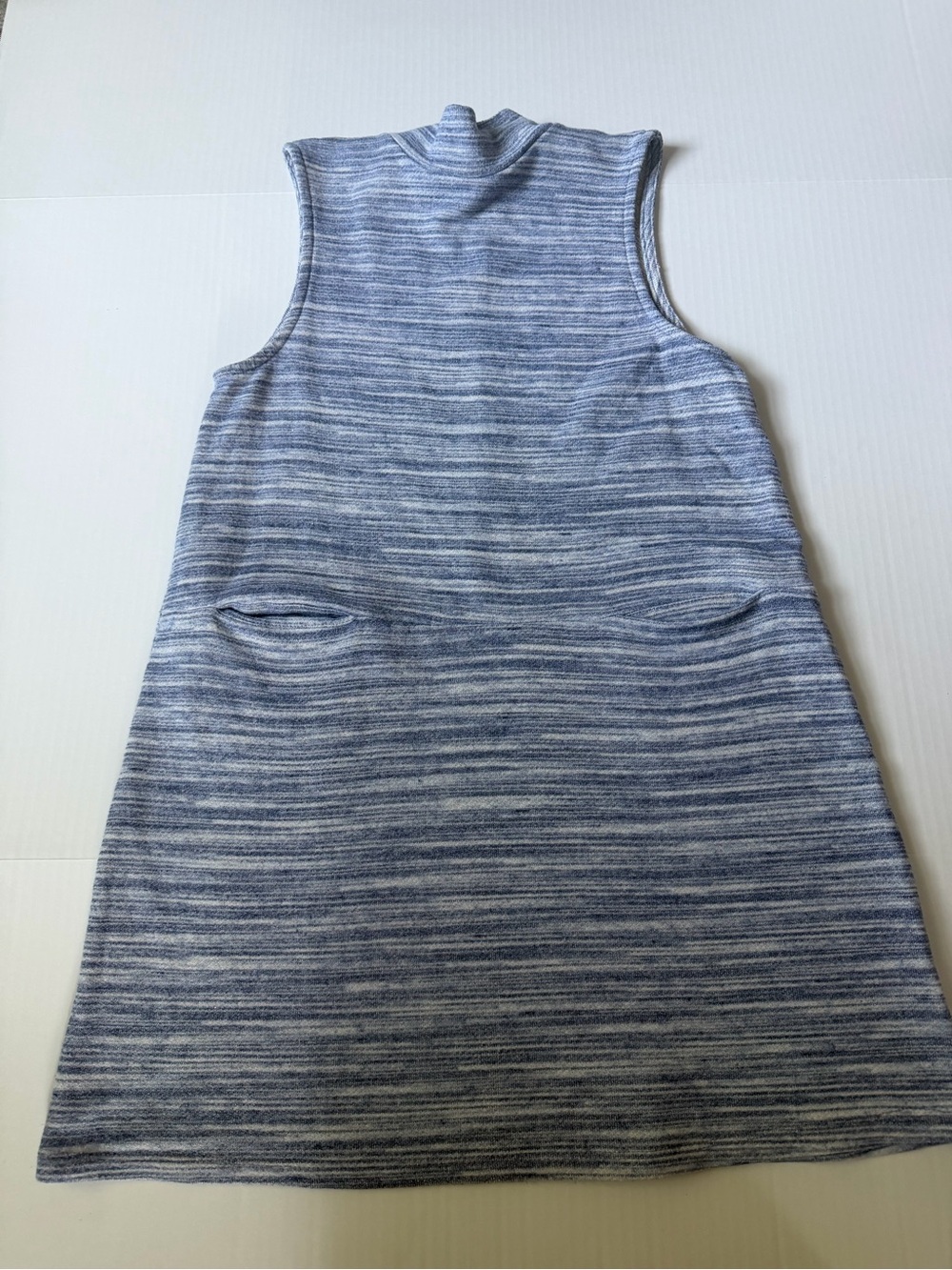Altar'd State Blue Heather Sleeveless Knit Mini Dress